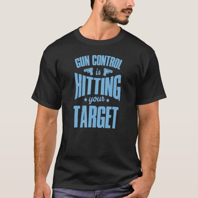 Vapen Kontroll Träffar Ditt Mål 2a Pro Andra A T Shirt (Framsida)