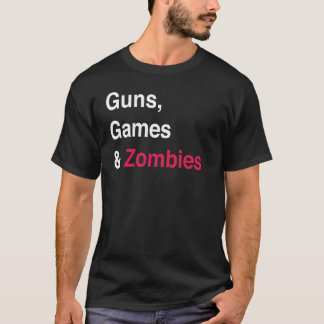 Vapen lekar, mörka Zombies Tee Shirt