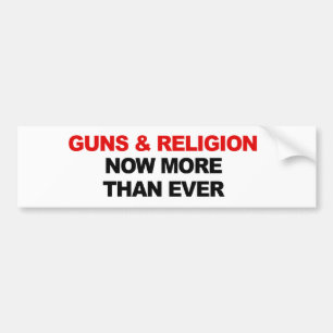 VAPEN OCH RELIGION NU MER ÄN NÅGONSIN BILDEKAL