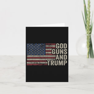 Vapen och trump - Pro Gud Gun Funny Republican USA Kort