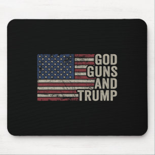 Vapen och trump - Pro Gud Gun Funny Republican USA Musmatta