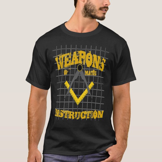 Vapen på Roligten för matematikförevisning Algebra T Shirt (Framsida)