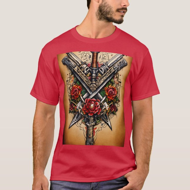 Vapen Tattodesign T-Shirt (Framsida)