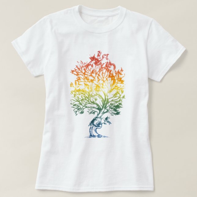 Vapen-Träd-Avbilda Tee (Design framsida)