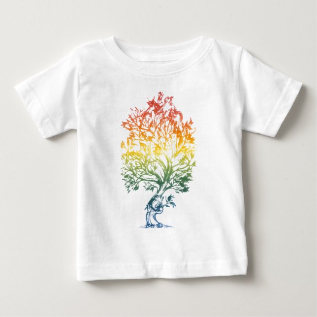 Vapen-Träd-Avbilda Tee Shirt (Framsida)