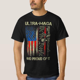 Vapen USA Flagga Patrioter Ultra MAGA Och Stolt Öv T Shirt