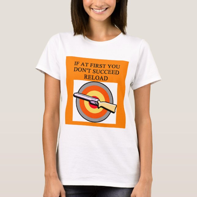vapenägareskämt t-shirt (Framsida)