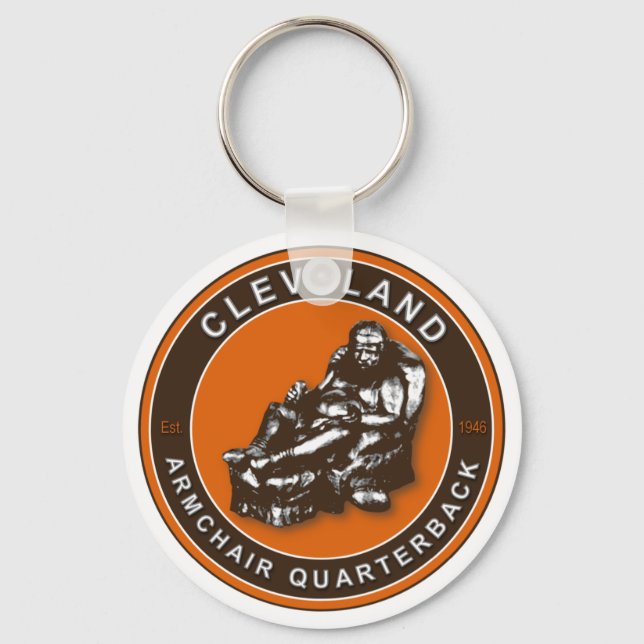 Vapenbarkkedjan QB Cleveland Football Keychain Nyckelring (Framsida)
