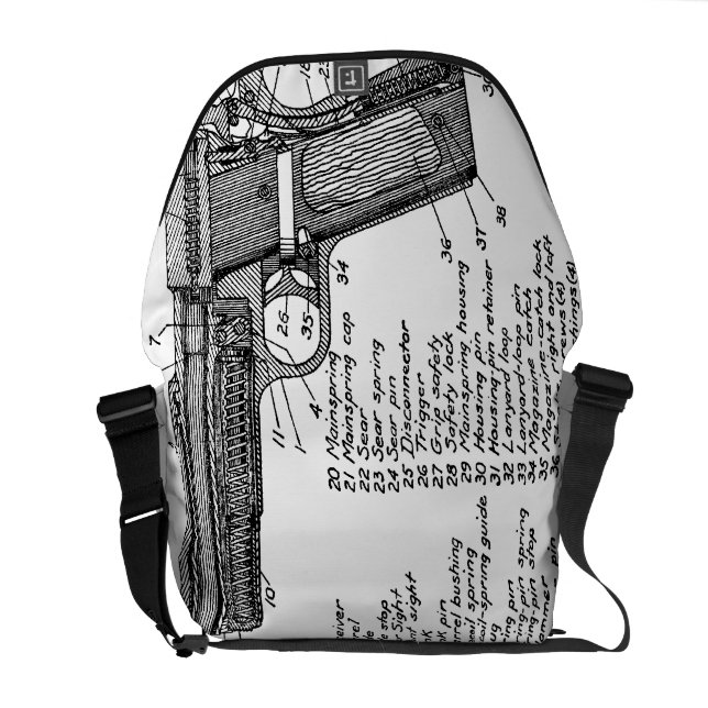 Vapendiagram Kurir Väska (Öppen Baksida)