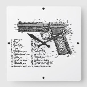 Vapendiagram V2 Fyrkantig Klocka