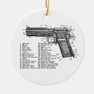 Vapendiagram V2 Julgransprydnad Keramik