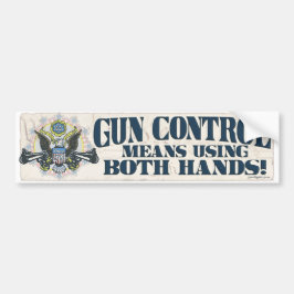 Vapenkontroll: Använda båda händer som Vapen-Bär Bildekal