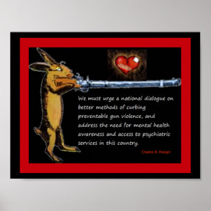 Vapenkontroll - Charles B. Rangel Citering Poster