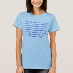 VAPENKONTROLL: Den teorin en kvinna grundar dea… Tee Shirt