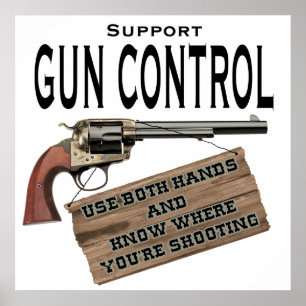 Vapenkontrollaffisch Poster