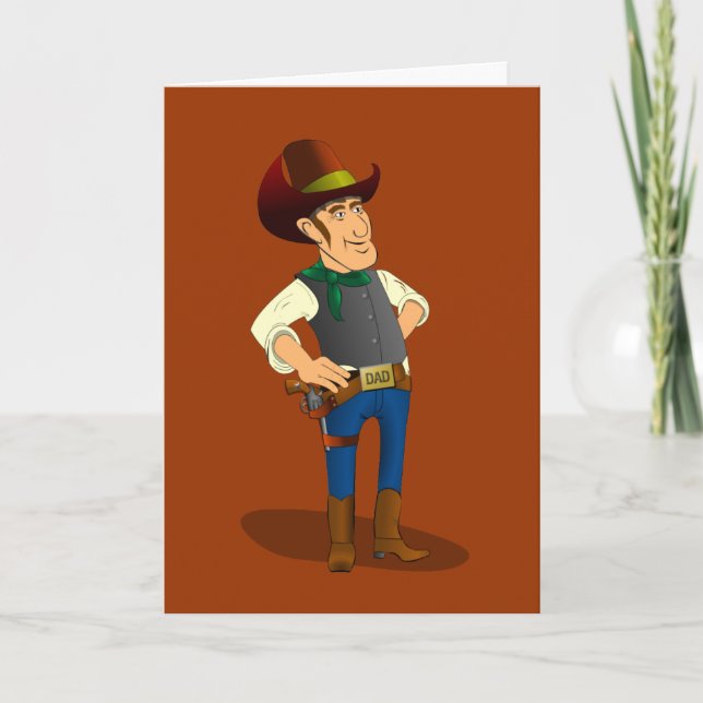 Vapenkontrolldebatt, Cowboyhälsningkort Kort (Framsida)
