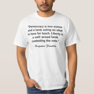 Vapenrättigheter - Benjamin Franklin T-shirt
