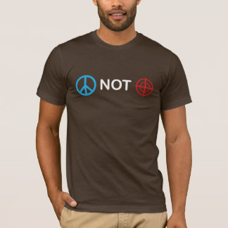 Vapensiktar för fred inte t-shirt