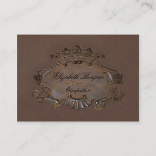 Vapensköld ~ Affärskort/Emblem Royal Krona Large Visitkort