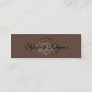 Vapensköld ~ Affärskort / Emblem Royal Krona Sli Mini Visitkort