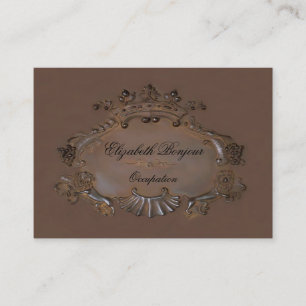 Vapensköld ~ Affärskort / Emblem Royal Krona STOR Visitkort