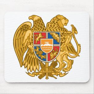Vapensköld av Armenien - armenisk Emblem Musmatta