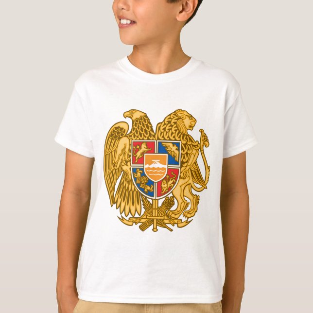 Vapensköld av Armenien - armenisk Emblem Tee (Framsida)