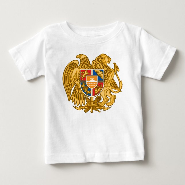 Vapensköld av Armenien - armenisk Emblem Tee Shirt (Framsida)