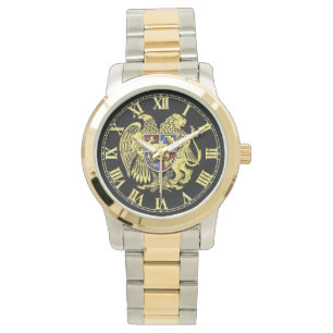 Vapensköld av Armenien guld Armbandsur