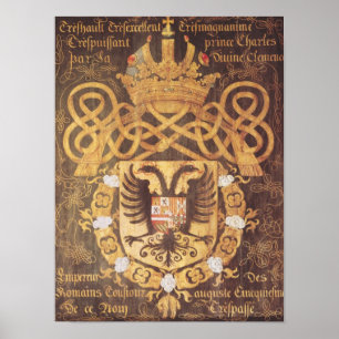 Vapensköld av Charles V av det 23rd kapitlet Poster