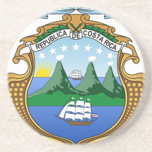 Vapensköld av Costa Rica - Escudo de Costa Rica Underlägg