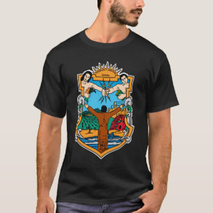Vapensköld av den Baja California Mexico T Shirt