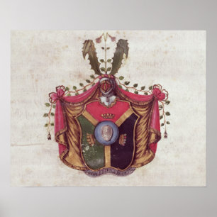 Vapensköld av den Linnaeus familjen Poster