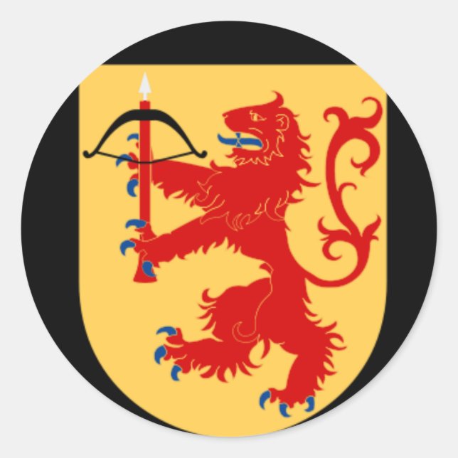 vapensköld av den Småland klistermärken (Framsida)