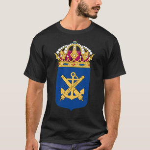 Vapensköld av den svenska marinen tee