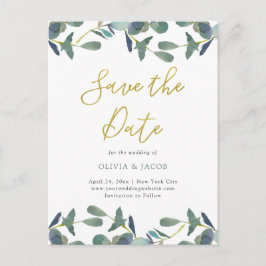 Vapensköld av eukalyptus | Löv och Guld Spara datu Vykort