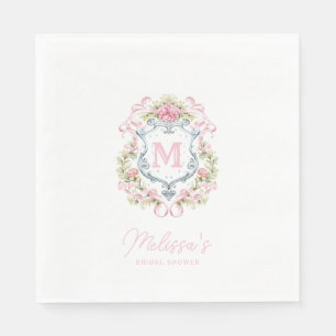 Vapensköld av farmtusenårig Blommigt, Monogram M Pappersservett