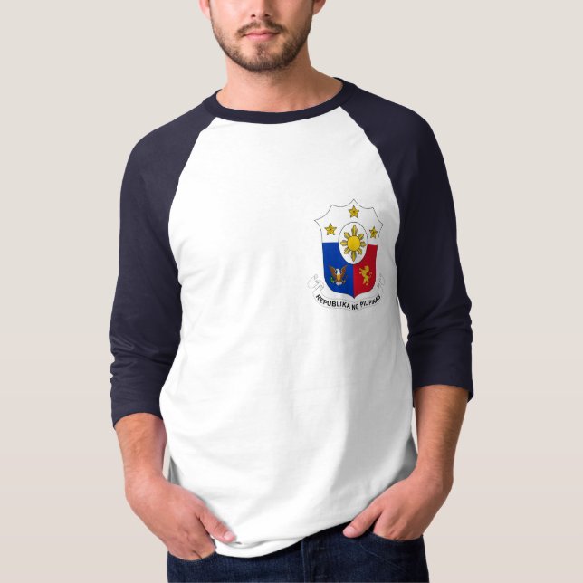 Vapensköld av Filippinerna Tee (Framsida)