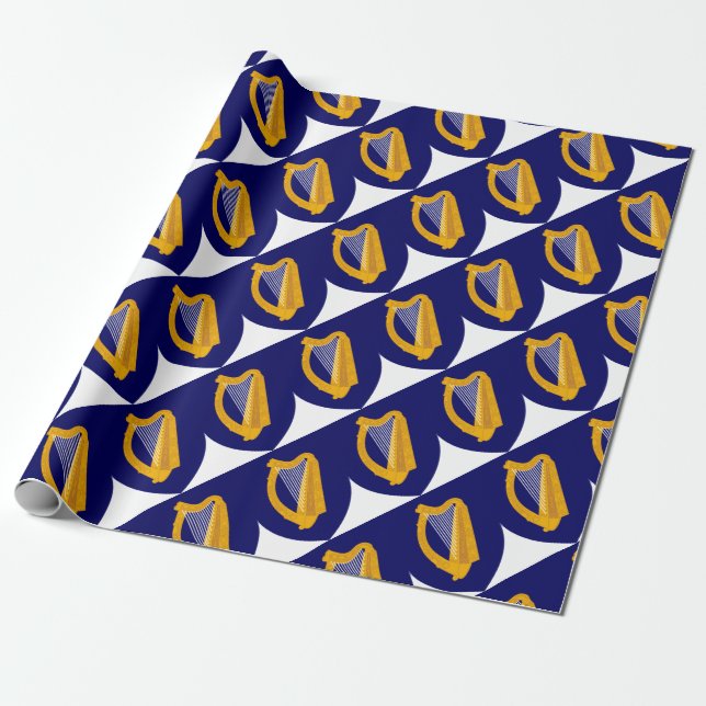 Vapensköld av Irland - irländsk Emblem Presentpapper (Utrullad)