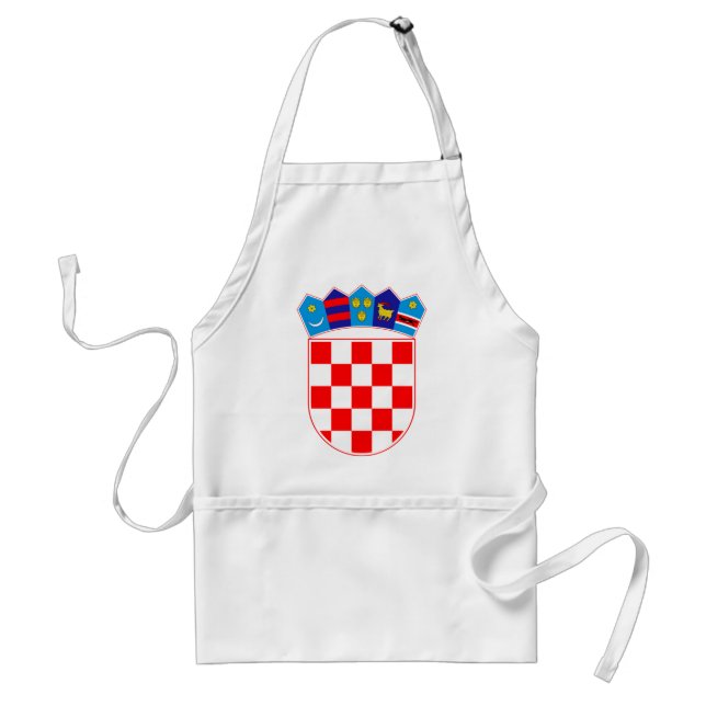 Vapensköld av Kroatien, kroatisk Emblem, Hrvatska Förkläde (Framsidan)