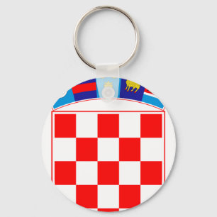 Vapensköld av Kroatien, kroatisk Emblem, Hrvatska Nyckelring