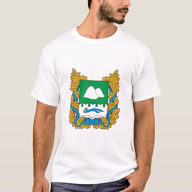 Vapensköld av Kurgan oblast T-shirt (Framsida)