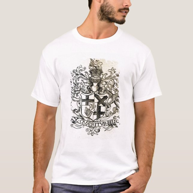 Vapensköld av Oliver Cromwell T Shirt (Framsida)