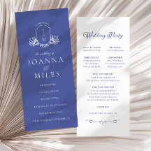 Vapensköld av Periwinkle Elegant Calligraphy Monog