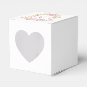 Vapensköld av vattenfärgad Ro Baptism Heart Presentaskar
