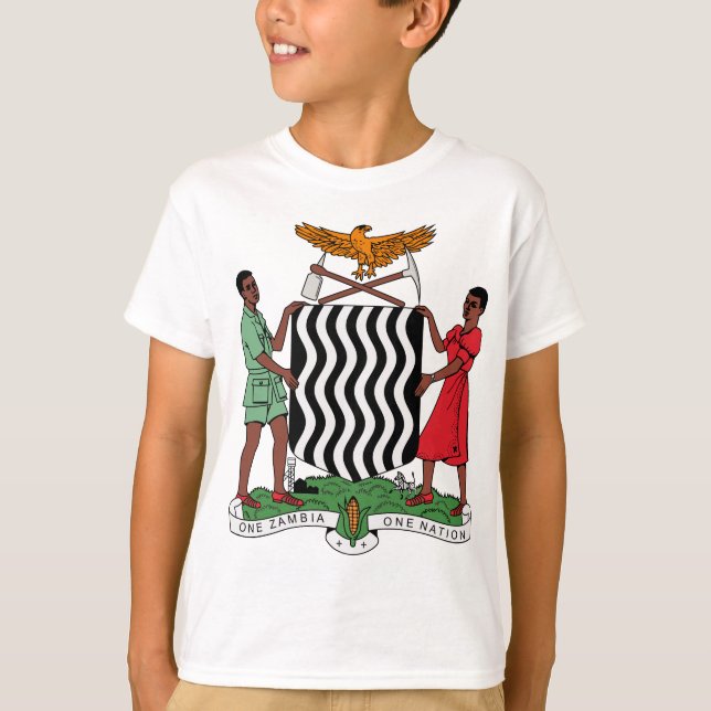 Vapensköld av Zambia T-shirt (Framsida)