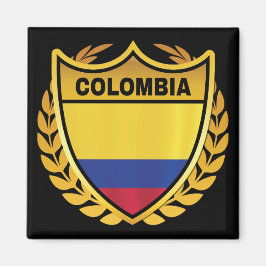 Vapensköld Badge för Colombias nationella Flagga G Magnet