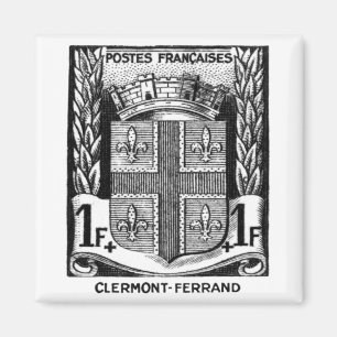 Vapensköld Clermont-Ferrand frankrike Magnet