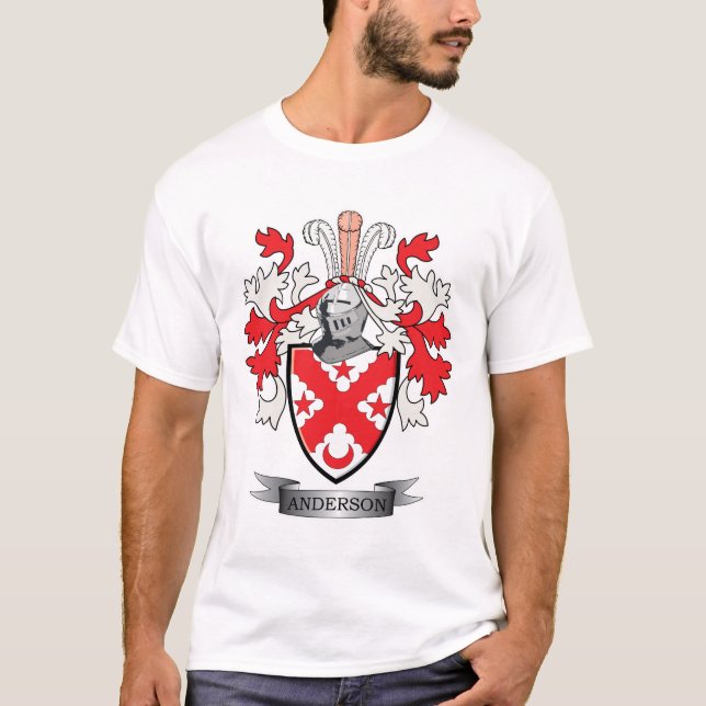 Vapensköld för anderssonfamiljvapensköld tee shirt (Framsida)