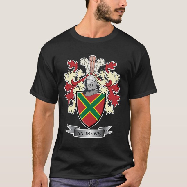 Vapensköld för Andrews familjvapensköld Tee (Framsida)